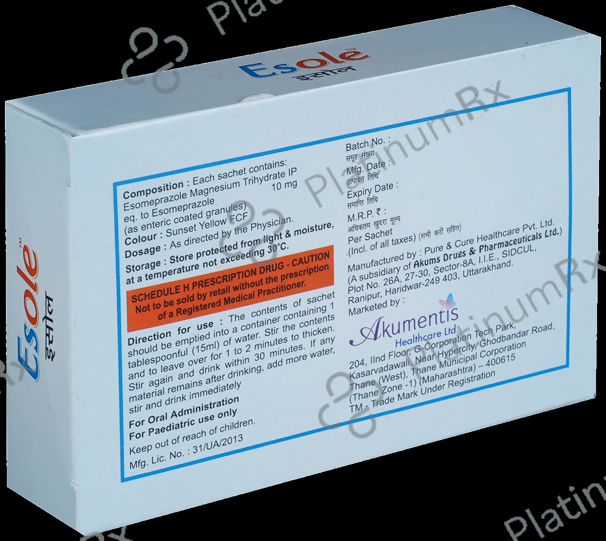 Esole Delayed Release Granules