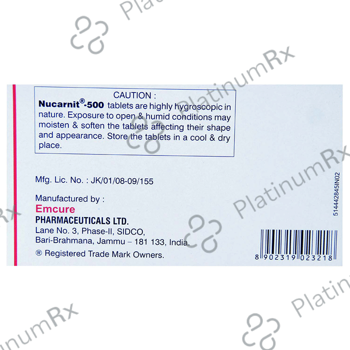 Nucarnit 500mg Tablet 10s