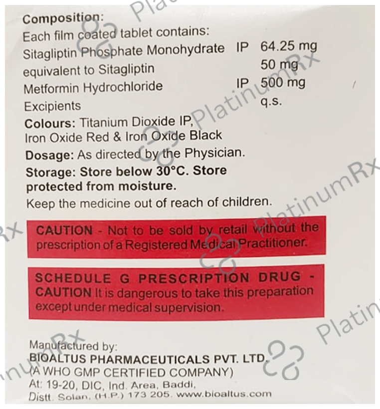 Simira M 50mg/500mg Tablet