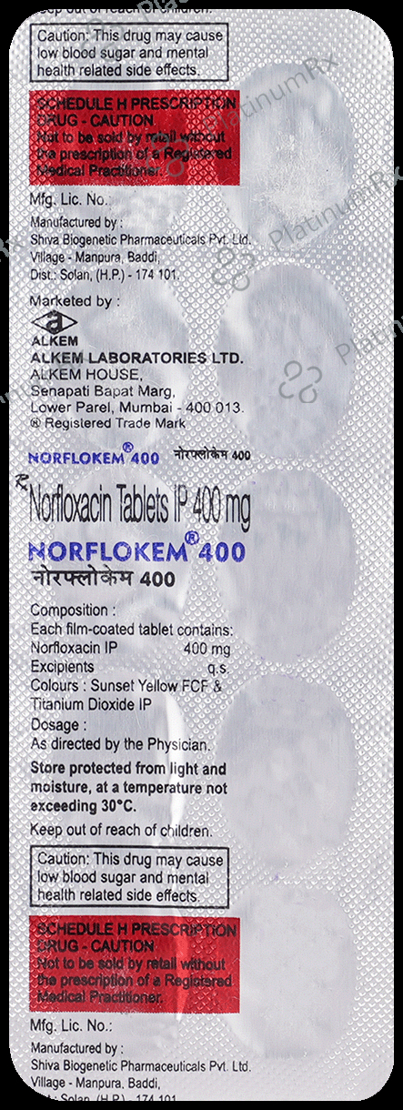 Norflokem 400mg Tablet