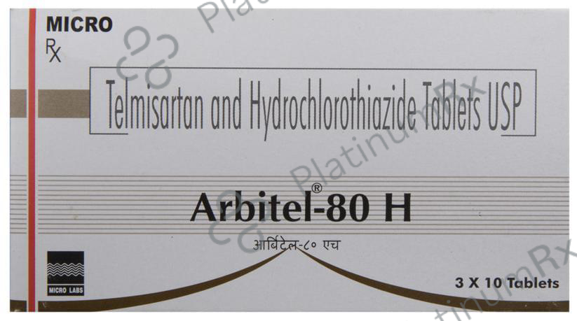 Arbitel 80H 12.5/80mg Tablet 10s