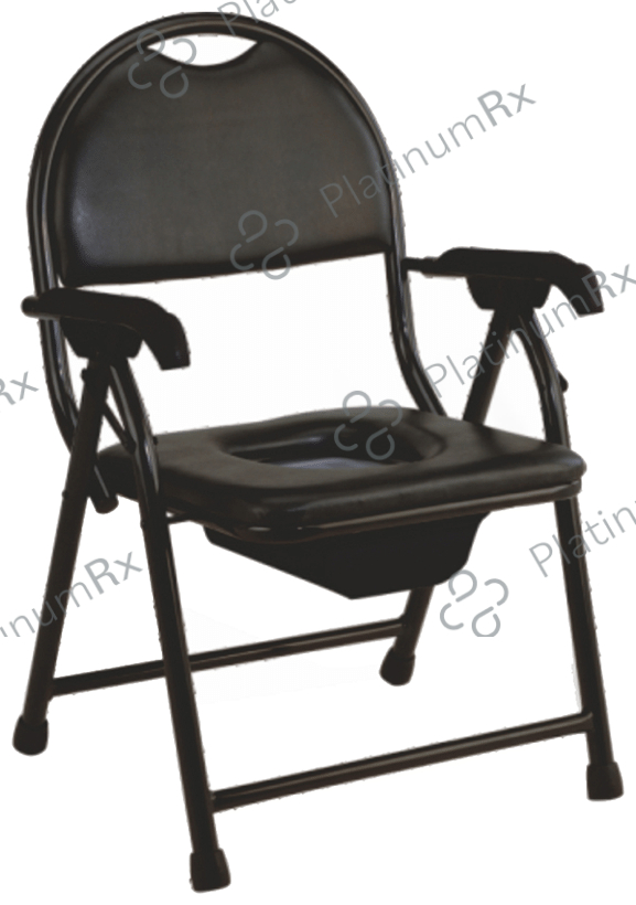 EASYCARE EC 817 Standard Steel Commode Chair Black
