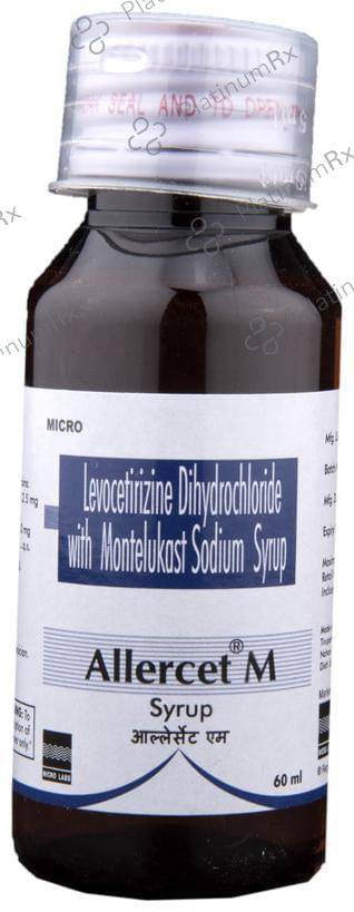Allercet M 2.5/4mg Syrup 60ml