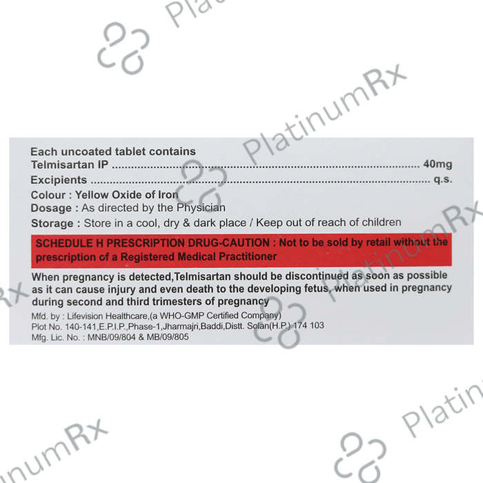 Telvonix 40 Tablet