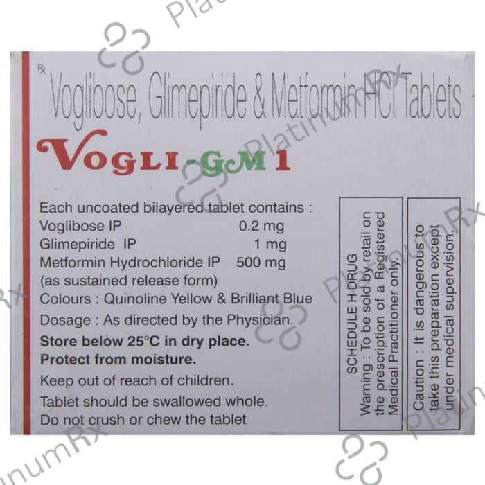 Vogli GM 1/500/0.2mg Tablet SR 10s