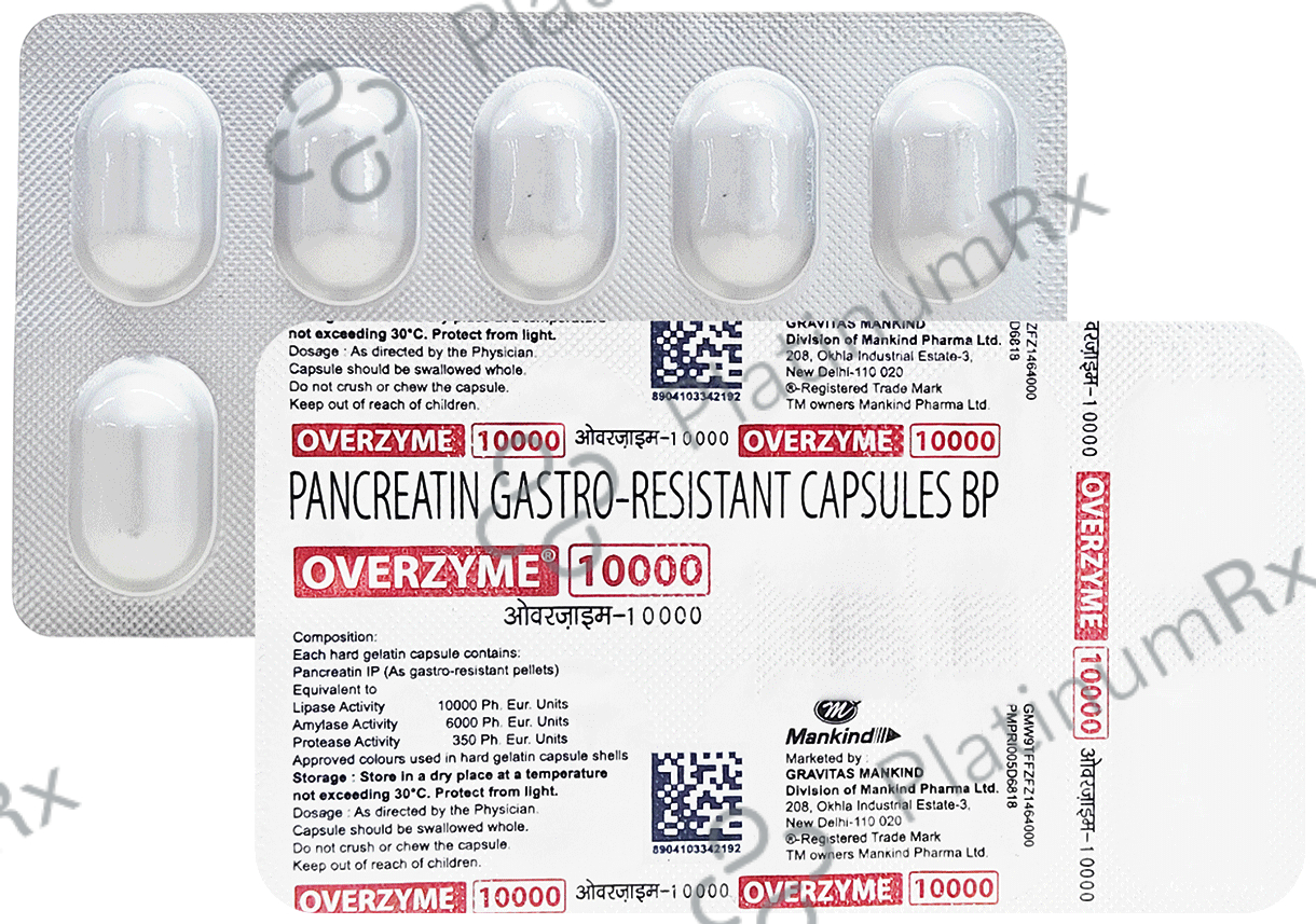 Overzyme 10000 Capsule 10s