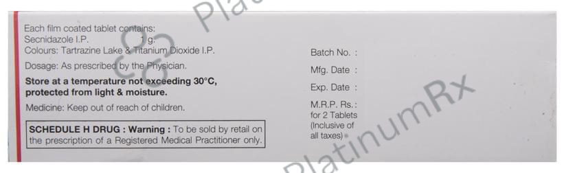 Secnil Forte 1000mg Tablet 2s