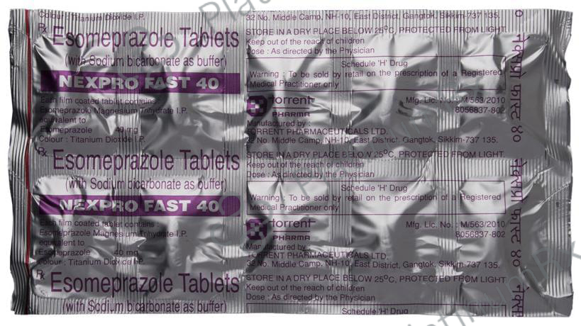 Nexpro Fast 40mg Tablet 10s