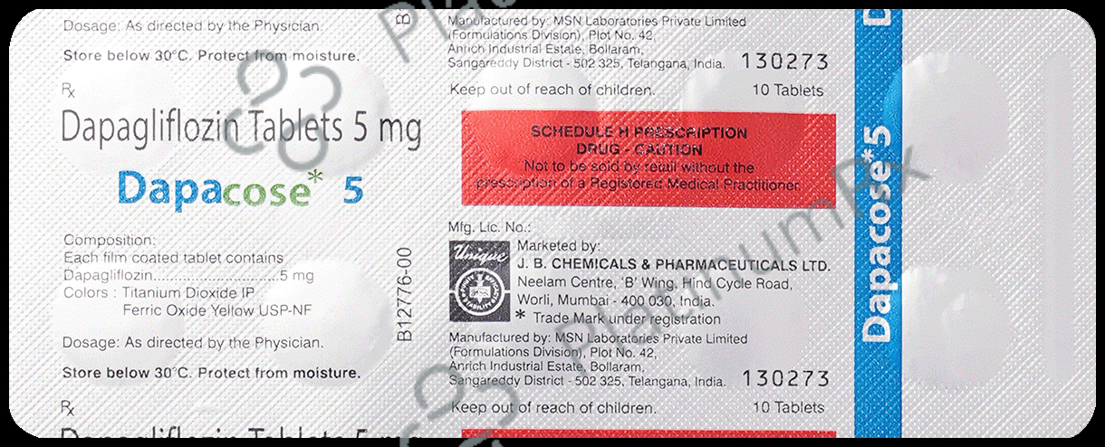 Dapacose 5mg Tablet 10s