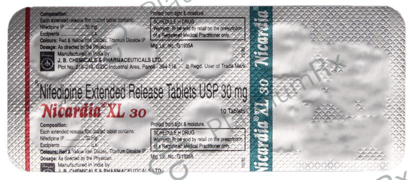 Nicardia XL 30 Tablet 10 Tablet ER