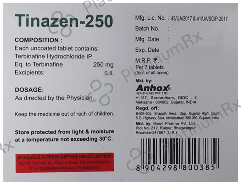 Tinazen 250 Tablet 7 Tablet