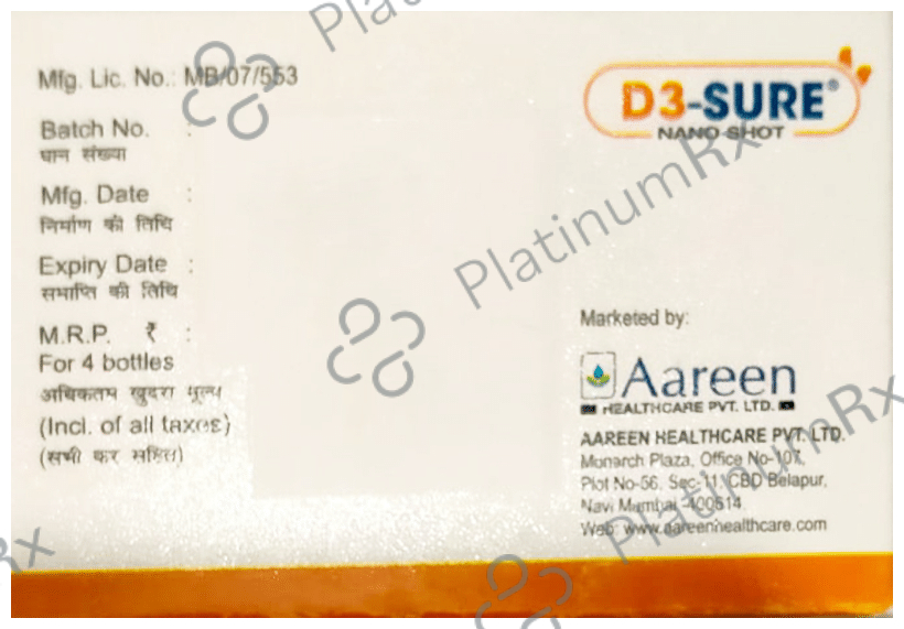 D3 Sure Nano Shot Oral Solution 5ml