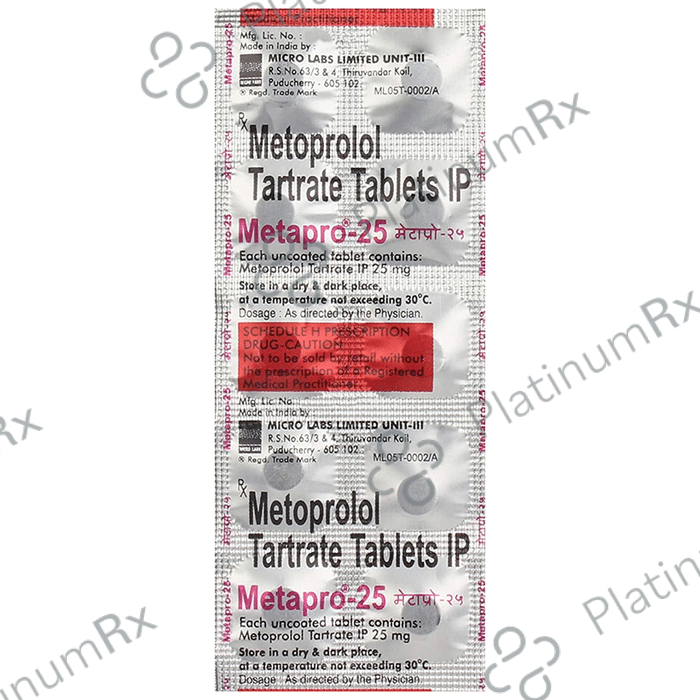 Metapro 25mg Tablet 10s