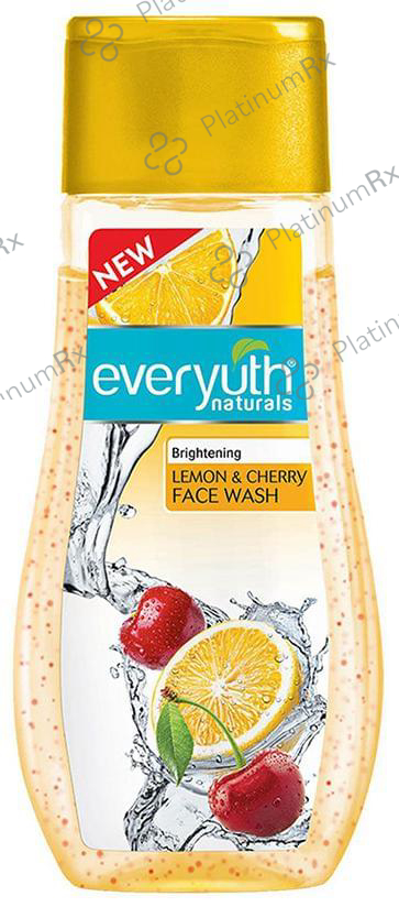 Everyuth Naturals Brightening Lemon & Cherry Face Wash 100 gm