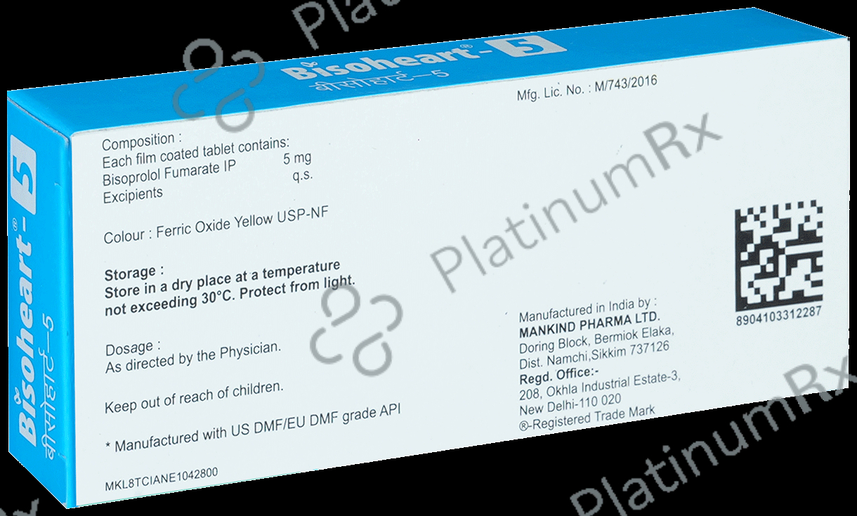 Bisoheart 5mg Tablet 10s