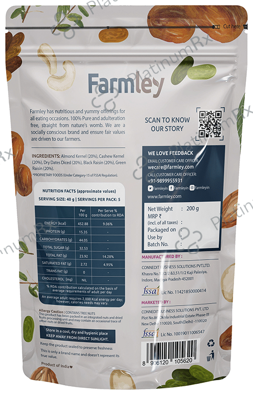 Farmley Dry Fruit Mix Panchmeva Superfood