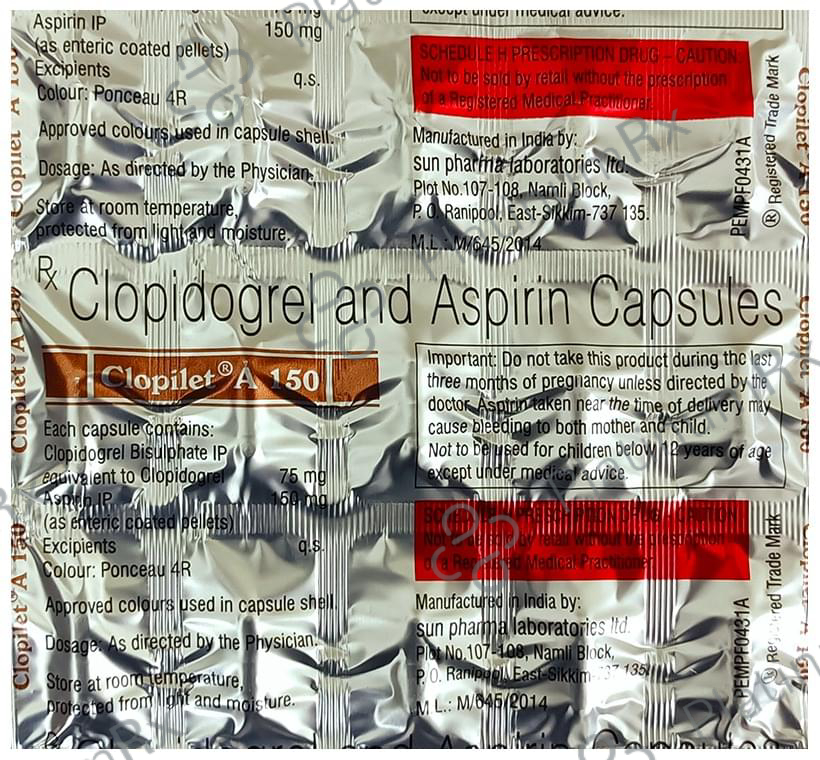 Clopilet A 150/75mg Capsule 15s