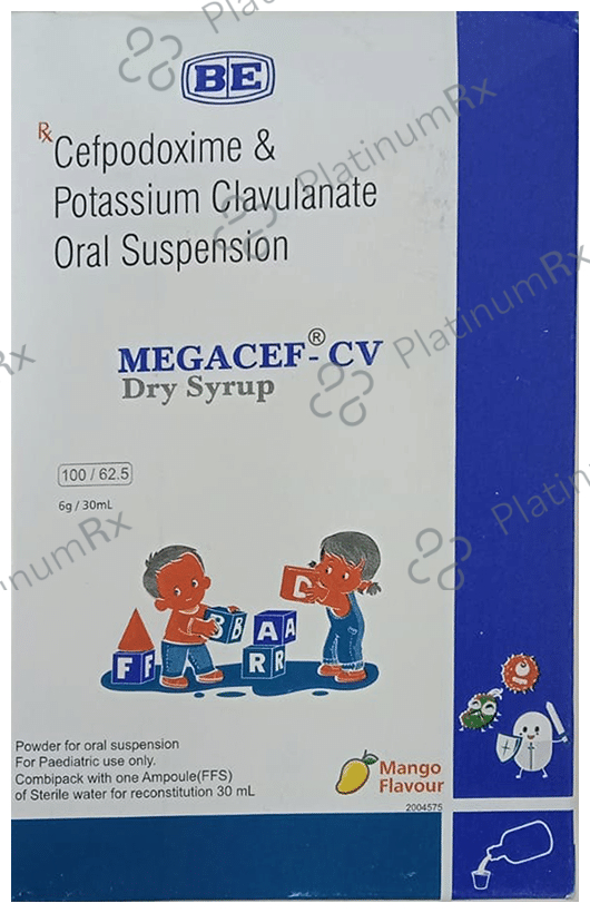 Megacef-CV Dry Syrup Mango