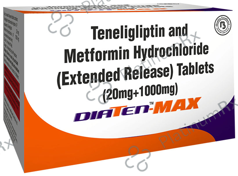 Diaten-Max 1000mg/20mg Tablet