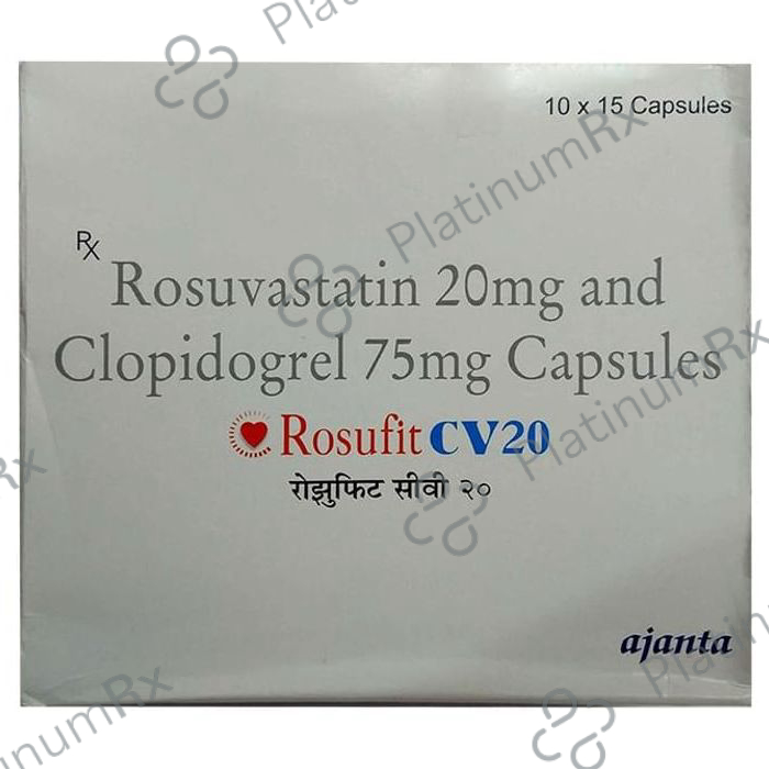 Rosufit CV 20/75mg Capsule 15s