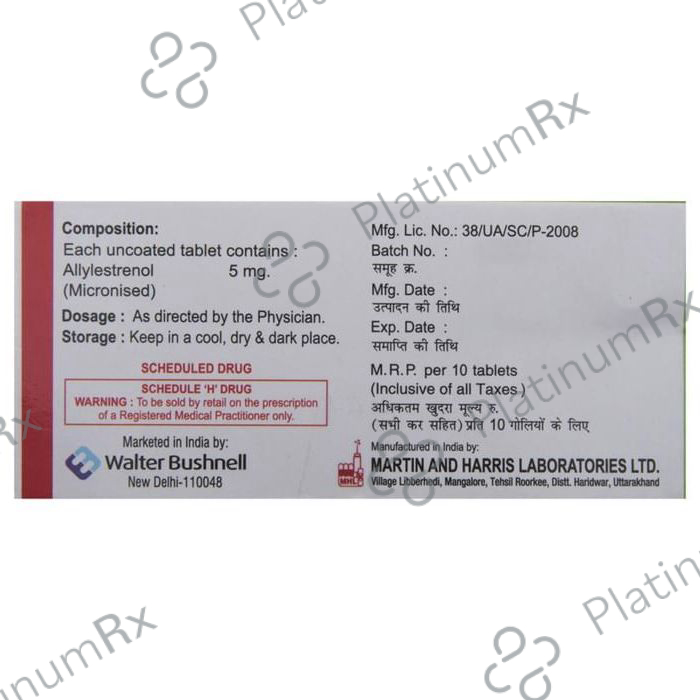 Gestin 5mg Tablet 10s