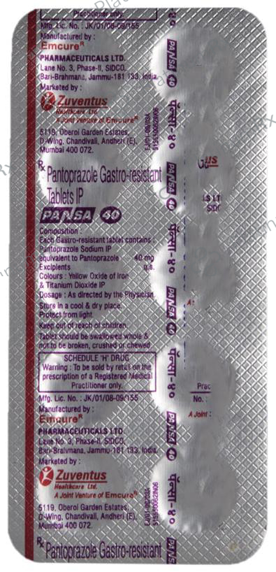Pansa 40 Tablet 10 Tablet