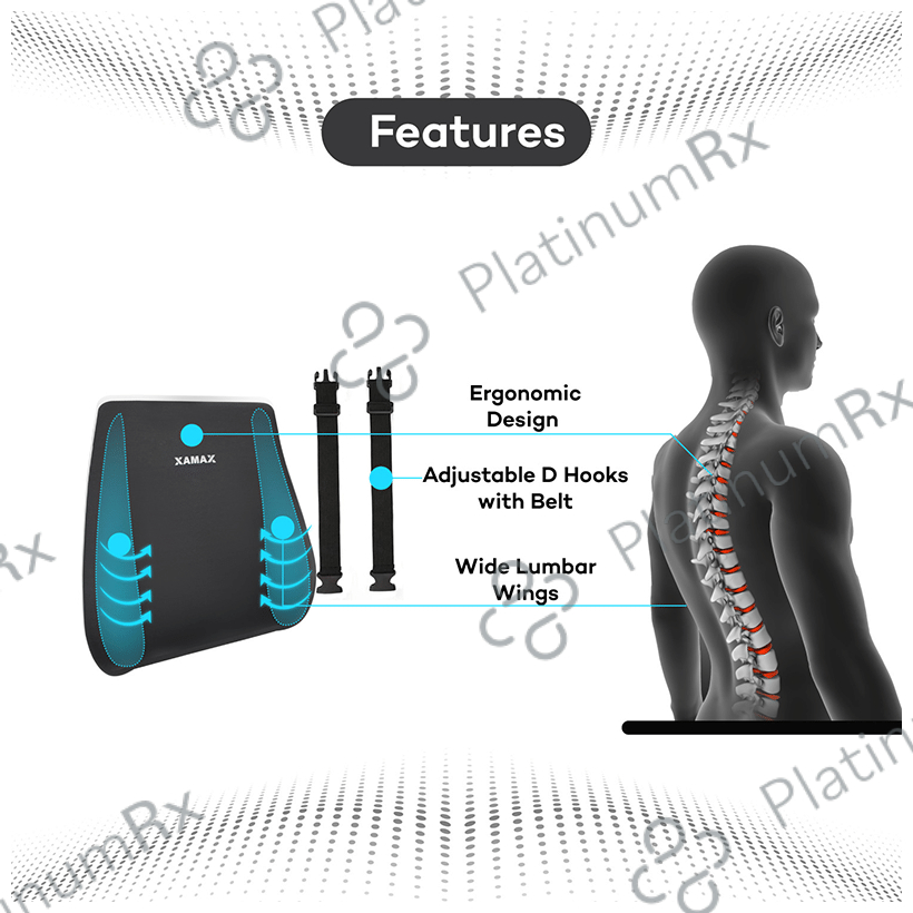 Amron Xamax Backrest Pro F Lumbar Support Grey