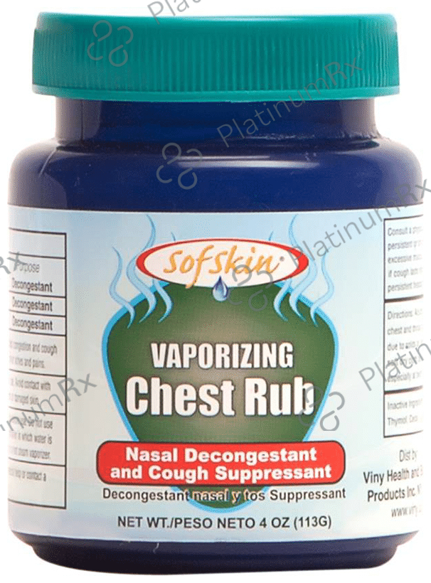 Sofskin Vaporizing Chest Rub