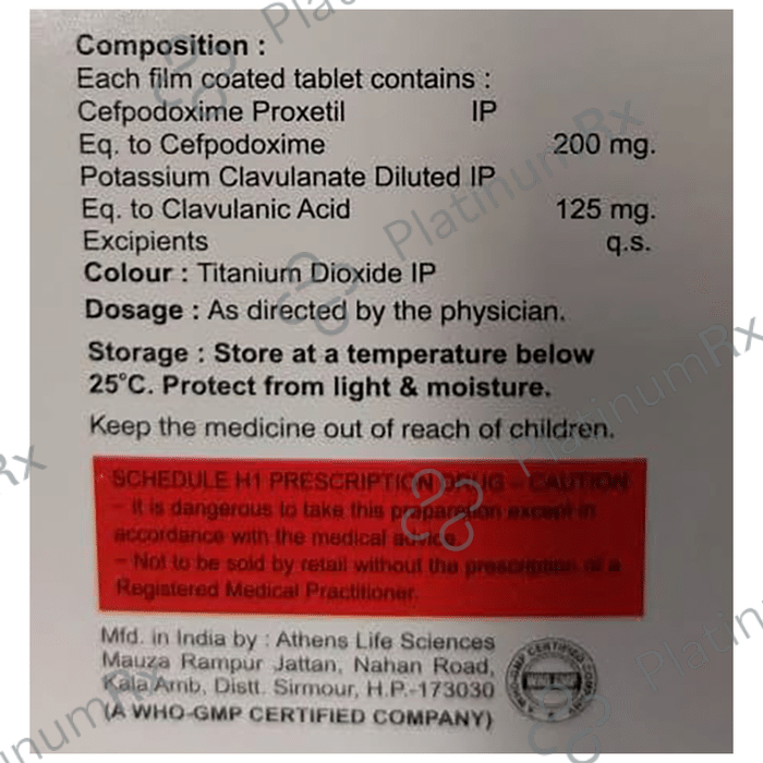 Oblidox CV 325 Tablet