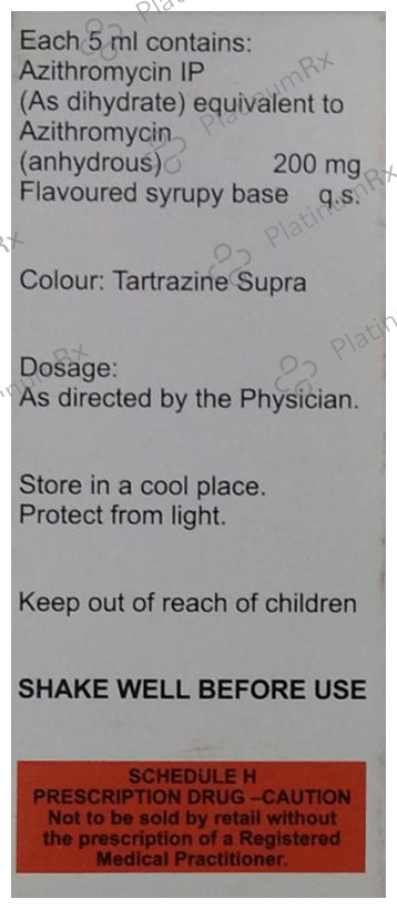 Zithrox XL 200mg Dry Syrup 30ml