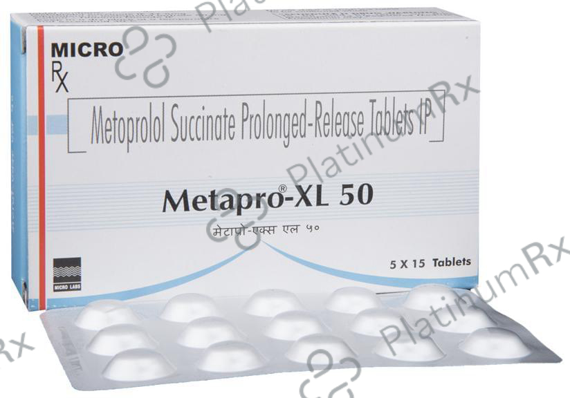Metapro XL 50mg Tablet 15s
