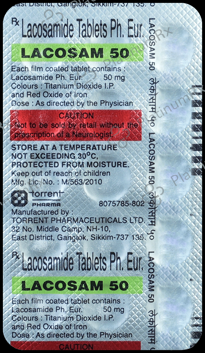 Lacosam 50mg Tablet 15s