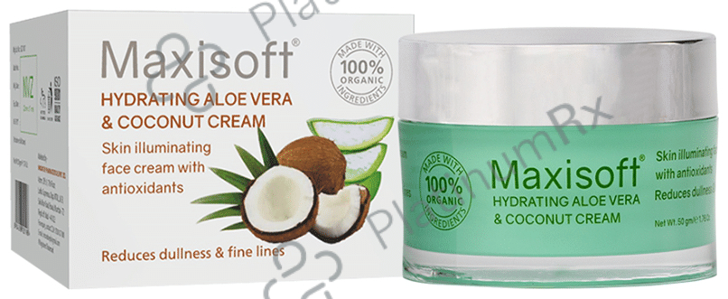 Maxisoft Hydrating Aloe Vera & Coconut Cream (50gm Each) 2 jar