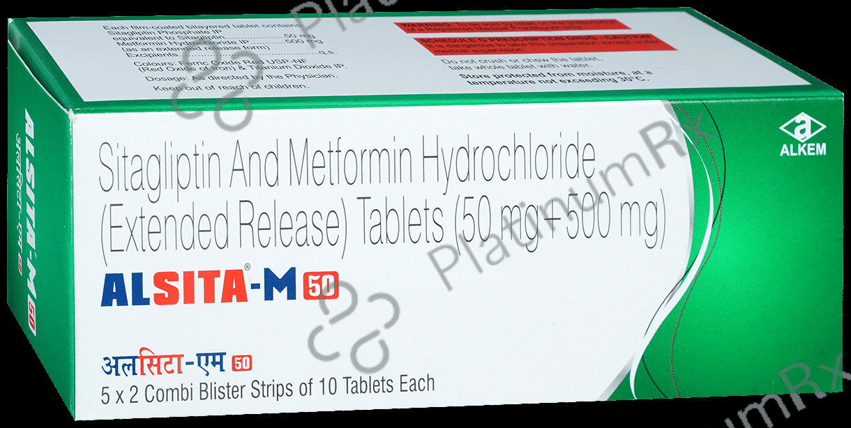 Alsita M 50/500mg Tablet ER 10s