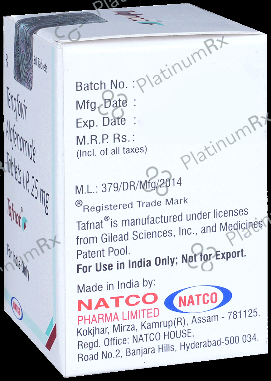 Tafnat 25mg Tablet 30s