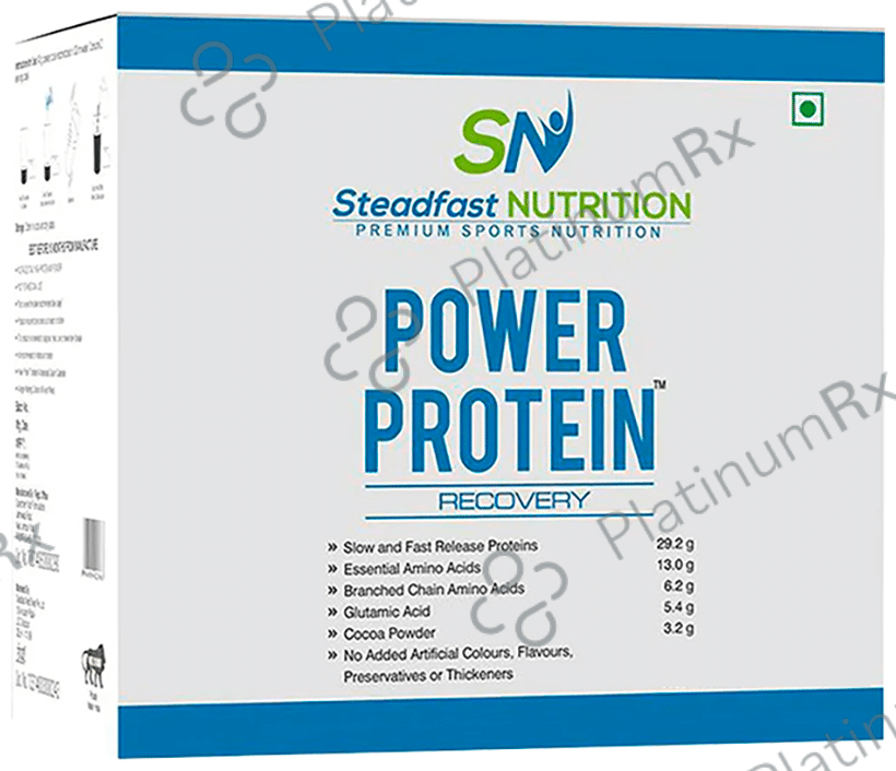 Steadfast Nutrition Power Protein Recovery Sachet (40gm Each) 60 Sachets