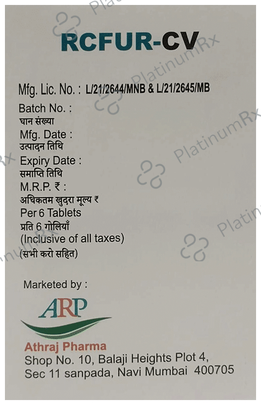 Rcfur Cv 500mg/125mg Tablet