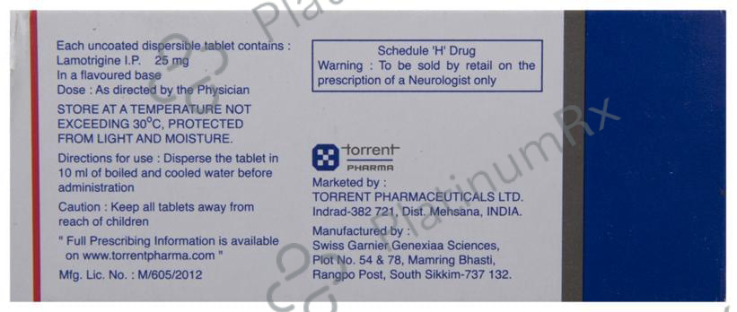 Lamitor DT 25mg Tablet 10s