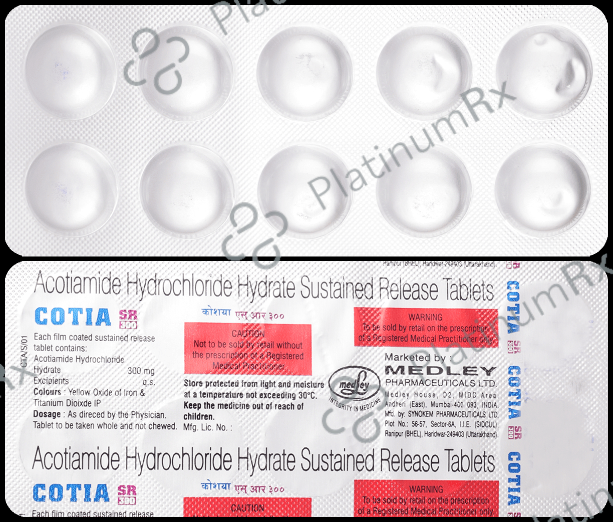Cotia 300mg Tablet SR 10s