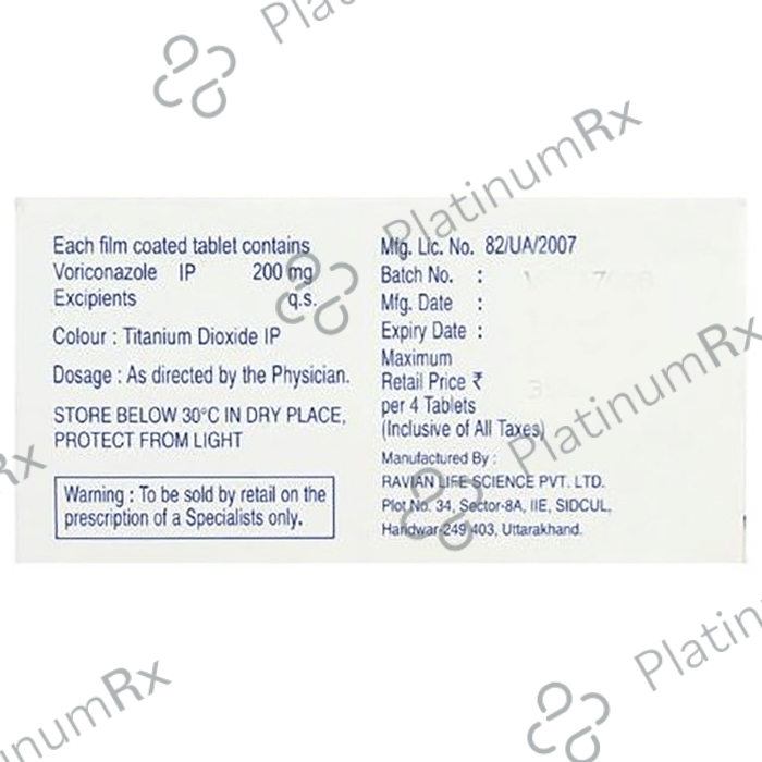 Vorier 200mg Tablet 4s