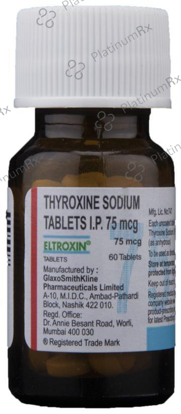 Eltroxin 75mcg Tablet 60 Tablet
