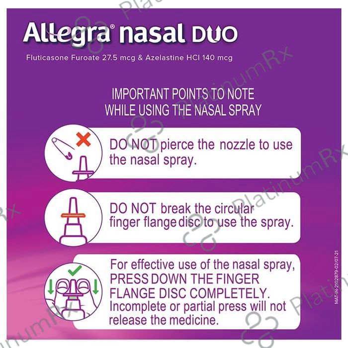 Allegra 140/27.5mcg Nasal Duo Spray 7gm
