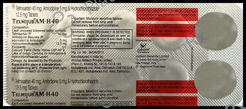 Telmijub AM-H 40 Tablet 10 Tablet