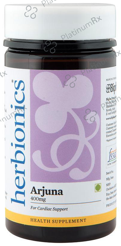 Bipha Ayurveda Herbionics Arjuna 400mg Capsule