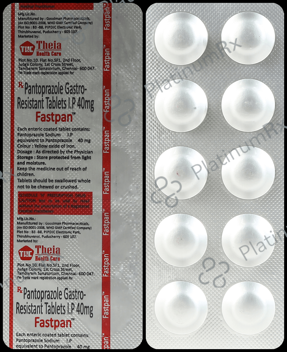 Fastpan 40mg Tablet 10s