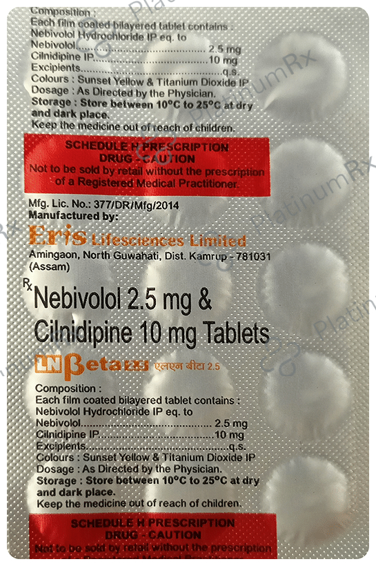Lnbeta 2.5/10mg Tablet 15s