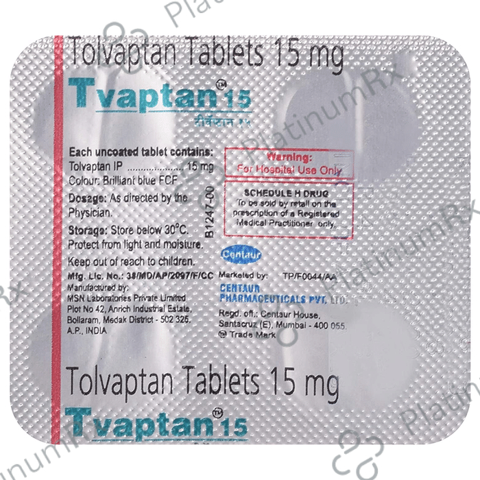Tvaptan 15mg Tab 4s