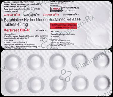 Vertirest OD 48mg Tablet 10s