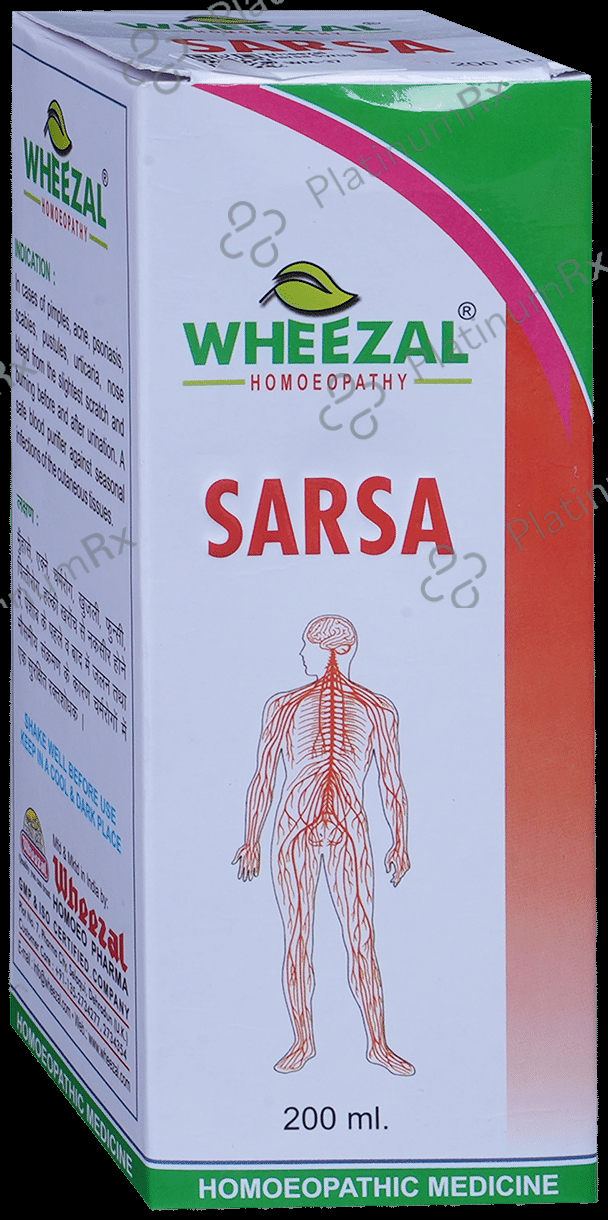 Wheezal Sarsa Syrup 200 ml