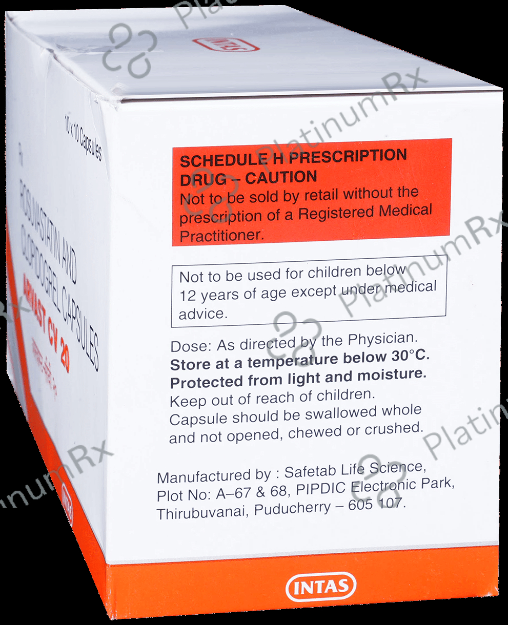 Arvast CV 20mg/75mg Capsule